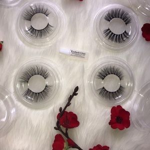 4 Fluffy Handmade Human Hair Lash Gift Set
